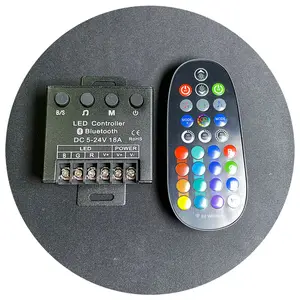 29 Tombol Hitam DC12V DC24V Musik Suara Remote Bluetooth Aplikasi RF Musik Suara Lampu Led Kontroler RGB