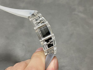 Relojes de Cuarzo de la Serie G con Pantalla LED Analógica, Deportivos, de Lujo, con Correa de Goma Miyota y Fibra de Carbono, Longitud de la Correa de 21 cm, Grosor de la Caja de 5 mm - Product Image 6