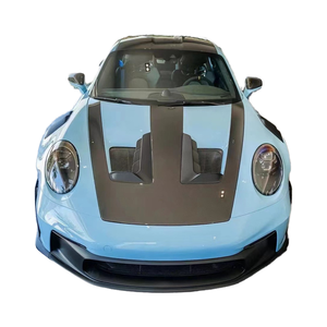 ชุดแต่งคาร์บอนไฟเบอร์สไตล์ OEM สำหรับ Porsche 992 สภาพใหม่ ชุดแต่งสปอยเลอร์ดิฟฟิวเซอร์ลิปหน้า ฝากระโปรง - Product Image 1
