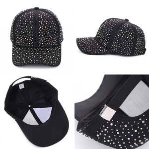 Casquette de baseball de luxe personnalisée avec logo, strass, paillettes et cristaux, ajustable pour l'extérieur et la protection solaire - Product Image 2