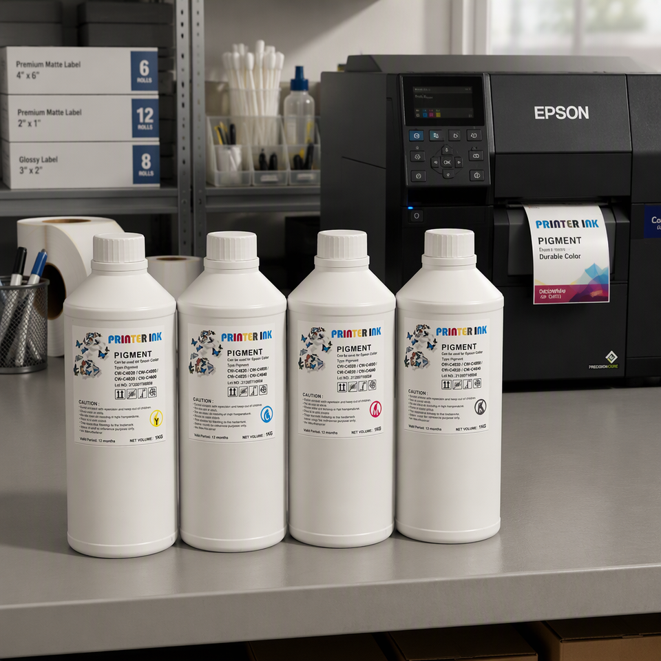 COLORTIME Printer 1000ml High Quality Pigment Ink for Epson Colorwork ...