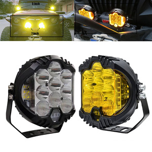 Lampes de travail sportives à LED pour automobile pour Lada Offroad <span class=keywords><strong>4X4</strong></span> Véhicule <span class=keywords><strong>Feux</strong></span> auxiliaires LED 7 POUCES Combo Lampe de conduite Phare - Product Image 1