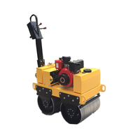 Compacteur vibrant portatif à double tambour de 0,3 à 0,5 tonne pour sols et asphalte