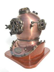 Casco DE BUCEO náutico antiguo, casco decorativo de latón, venta al por mayor, casco de buceo de cobre y latón hecho a mano, Boston - Product Image 2