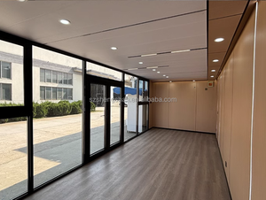 حاويات معيشة قابلة للتخصيص ومعتمدة من CE، منزل متنقل، مكتب خارجي قابل للفك، غرفة نشاط بسيطة بزجاج مقسى - Product Image 6