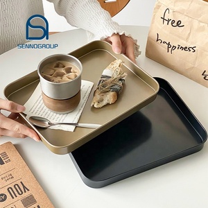 Assiettes rectangulaires en acier inoxydable de designer, <span class=keywords><strong>pour</strong></span> sublimation, décoratives, type <span class=keywords><strong>Plancha</strong></span> Grill, <span class=keywords><strong>pour</strong></span> restaurant - Product Image 1