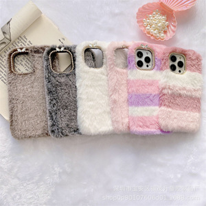 <span class=keywords><strong>Cover</strong></span> in TPU peluche peloso con adesivo fantasia custodia protettiva per mani calde invernali per <span class=keywords><strong>iPhone</strong></span> 11 12 13 Pro Max <span class=keywords><strong>XR</strong></span> 7 8 Plus - Product Image 5