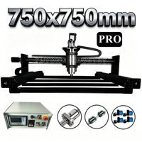Machine de gravure CNC QueenAnt PRO 1610 Silver 7575 avec vis à billes, kit complet et rail linéaire amélioré