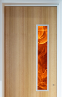 Porte en bois massif ignifuge moderne personnalisée pour hôtel et appartement, résistance au feu de 30 à 120 minutes, isolation thermique, insonorisation 75 dB, fabrication chinoise