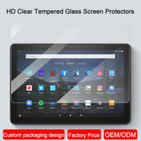 Tablette 9 H Film de verre trempé HD protecteur d'écran clair pour Kindle Fire HD 7 8 10 2022 2021 2020 2019 HD7 HD8 HD10