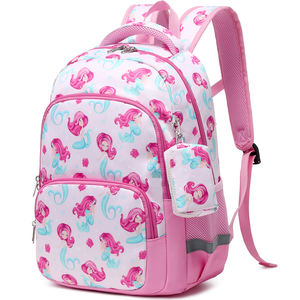 En popüler çocuklar okul sırt çantası Set özel Mermaid Logo baskılar çocuklar kitap çanta öğle yemeği çantası ile okul sırt çantası - Product Image 3