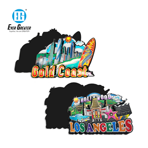 Aimant de réfrigérateur souvenir de voyage de <span class=keywords><strong>Berlin</strong></span> de haute qualité autocollant magnétique en bois de feuille personnalisée avec conception en bois multicouche époxy 3D - Product Image 5