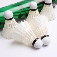 Badminton léger, personnalisé, durable, entraînement, classe, balle en plumes de canard, tête en plastique mousse, 12 pièces, badminton amateur