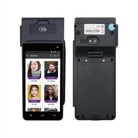 Terminaux de paiement mobiles intelligents Android 4G avec lecteur d'empreintes digitales FAP20 pour paiement par carte bancaire