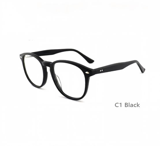 Retro Fashion Acetate Frames Custom Logo Luxury Designer for Women Men Rectangle Style Printed Pattern Eye Glasses