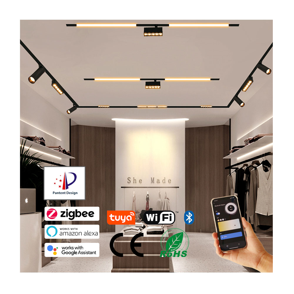 Новый дизайн, 48 В, круглая поверхность точечного светильника, встраиваемый Магнитный трек, подвесной светильник, магнитная система, коммерческий светодиодный Трековый светильник