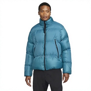 Chaqueta de Lona Acolchada para Hombre, a la Moda, para Invierno, Tejido Impermeable, Diseño Sólido, Logotipo Frontal, Servicio OEM - Product Image 1