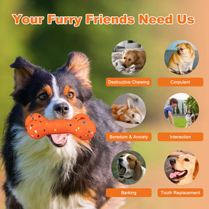 Üretici OEM çevre dostu ETPU köpek kemik yıkılmaz Chew oyuncak agresif checheinteraktif oyun için - Product Image 4