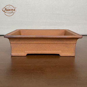 Maceta artística Yixing de barro horneado al horno para suelo de bonsái Rectangular, herramienta de jardinería moderna para interiores para plantar plantas - Product Image 1