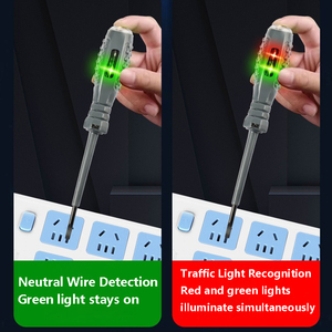 <span class=keywords><strong>Tournevis</strong></span> électrique multifonctionnel pour testeur de stylo plat/croisé avec indicateur pour <span class=keywords><strong>électricien</strong></span>s Poignée en plastique durable - Product Image 4
