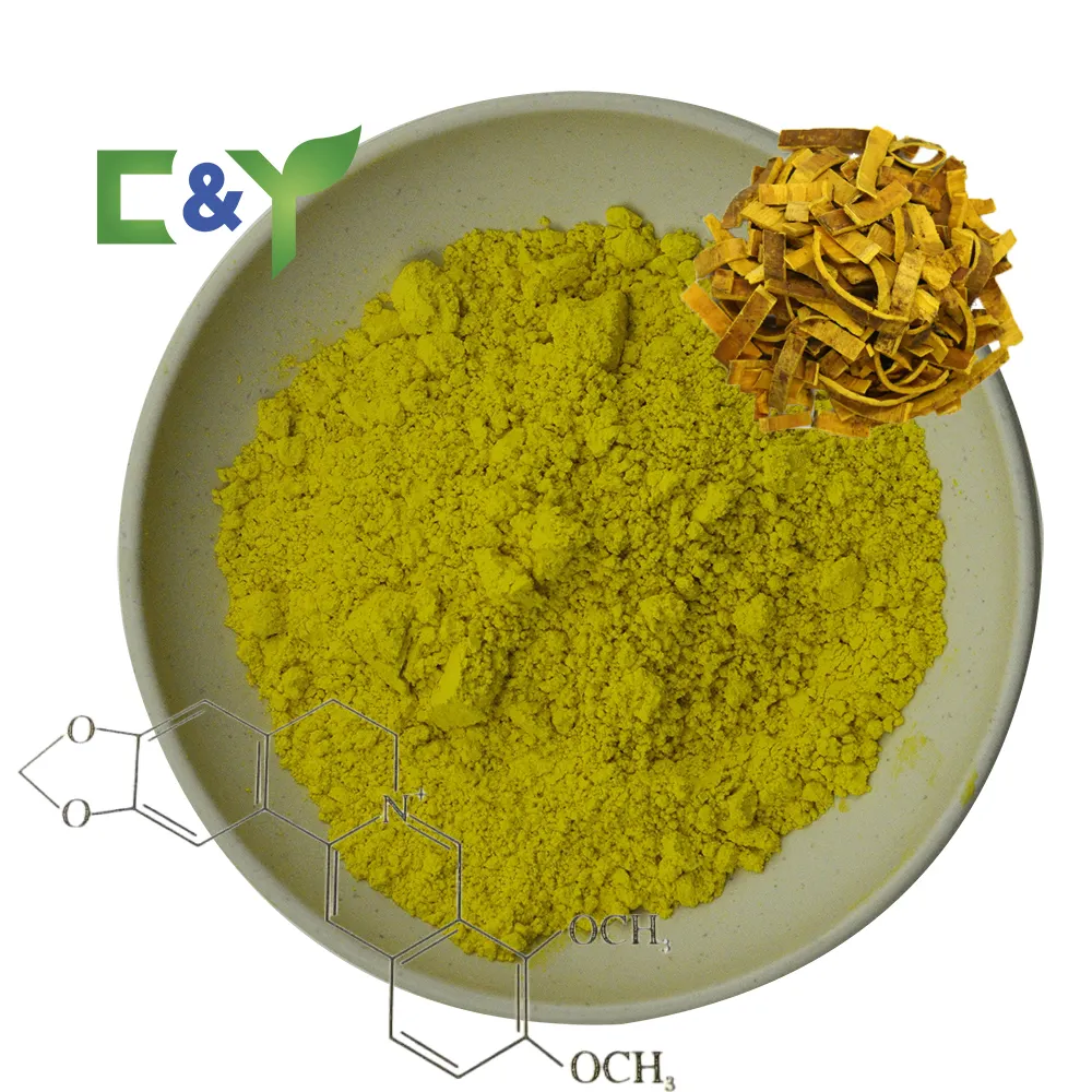 Ekstrak benang emas berberine hidroklorida bubuk huangbai ekstrak berberberine kualitas terbaik