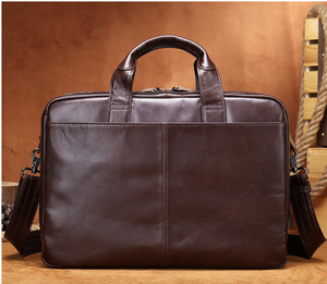 Andong Genuine Cow Leather <b>Men</b> Briefcase Business 14-inch Laptop Messenger <b>Bag</b> Retro Classical Large Shoulder Travel <b>Bags</b> - Product Image 3