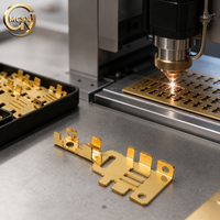 Connecteur en laiton découpé au laser durable, pièce de terminal découpée au laser CNC