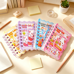 Depai Mini Agenda a Spirale A7 con Coniglietto Cartone Animato, 80 Fogli, Pagine Interne a Colori, Portatile, Regalo per Bambini, Cancelleria Scolastica - Product Image 6
