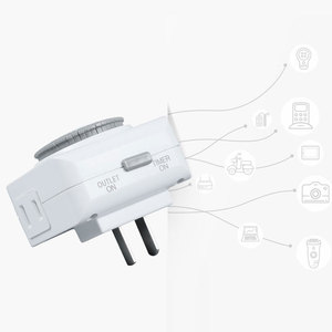 Mini minuteur mécanique pour <span class=keywords><strong>four</strong></span> à micro-ondes, prise 125V 15A, prise avec prise intégrée compatible NFC - Product Image 6