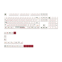 Keyboard mekanik custom Royal Kludge botanical nordic dsa dengan keycaps cherry thermal sublimation untuk gaming