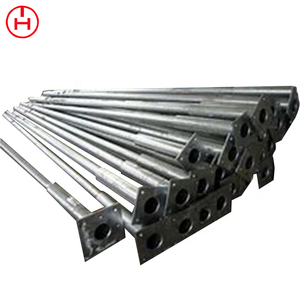 Poste de iluminación de acero de alta calidad impermeable al aire libre <span class=keywords><strong>4</strong></span>-12m galvanizado en caliente para poste de luz de calle octogonal cónico cuadrado - Product Image 2