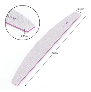 2026 New YD Professional Custom Double-Sided Nail Files 100 180 Grit Emery Board Manicure Pedicure Art Tools Nail File With Logo