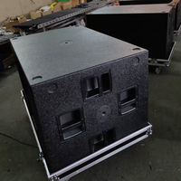 Système de sonorisation professionnel passif Line Array 9007A avec double caisson de basses de 21 pouces pour concerts en extérieur et scènes