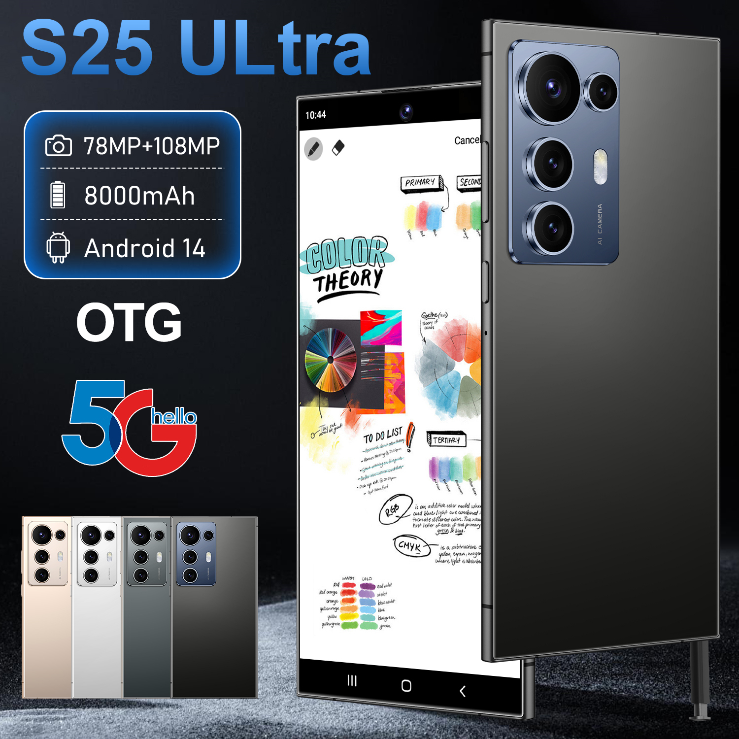 C25 Ultra Pro Smartphone HD Display Unlocked Mobile Phone 7.3 Inch