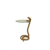 Table basse moderne artistique de style Mid-Century, écologique, petite, avec structure en fer, mobilier de salon de luxe léger, minimaliste