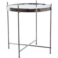 Table basse ronde en métal avec miroir, support de nuit, nordique moderne, 2 pièces