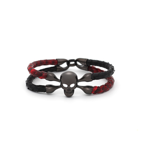 Pulsera de Lujo Premium con Calavera en Acero Inoxidable 316L, Chapada en Oro, Unisex, Joyería de Moda <span class=keywords><strong>VIYA</strong></span> - Product Image 1