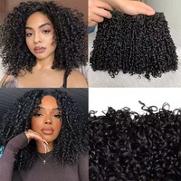 Extensions de cheveux humains 100% vierges vietnamiens bruts bouclés, double épaisseur, boucles Pixie, en lots de 8 à 24 pouces