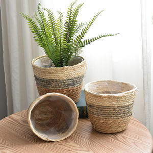 Gran oferta 2026, cestas de flores tejidas para plantas, macetas, bonsái, Cestas tejidas creativas, cestas de plantas tejidas de ratán, decoraciones - Product Image 6