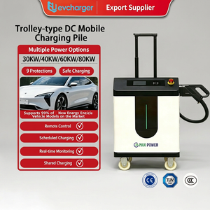 Cargador portátil de CC para vehículos eléctricos CCS2, entrada de CA de 480 V, cargador rápido de CC de 30-80 kW, estación de carga móvil para vehículos eléctricos para uso comercial - Product Image 1
