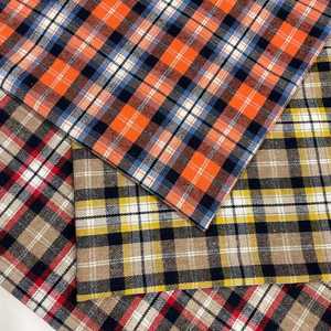 Lote de Tela de Franela Tejida Teñida con Hilo de Poliéster y Algodón de Shaoxing, Tela para Camisas <span class=keywords><strong>TC</strong></span> con Estampado a Cuadros para el Mercado Canadiense - Product Image 6