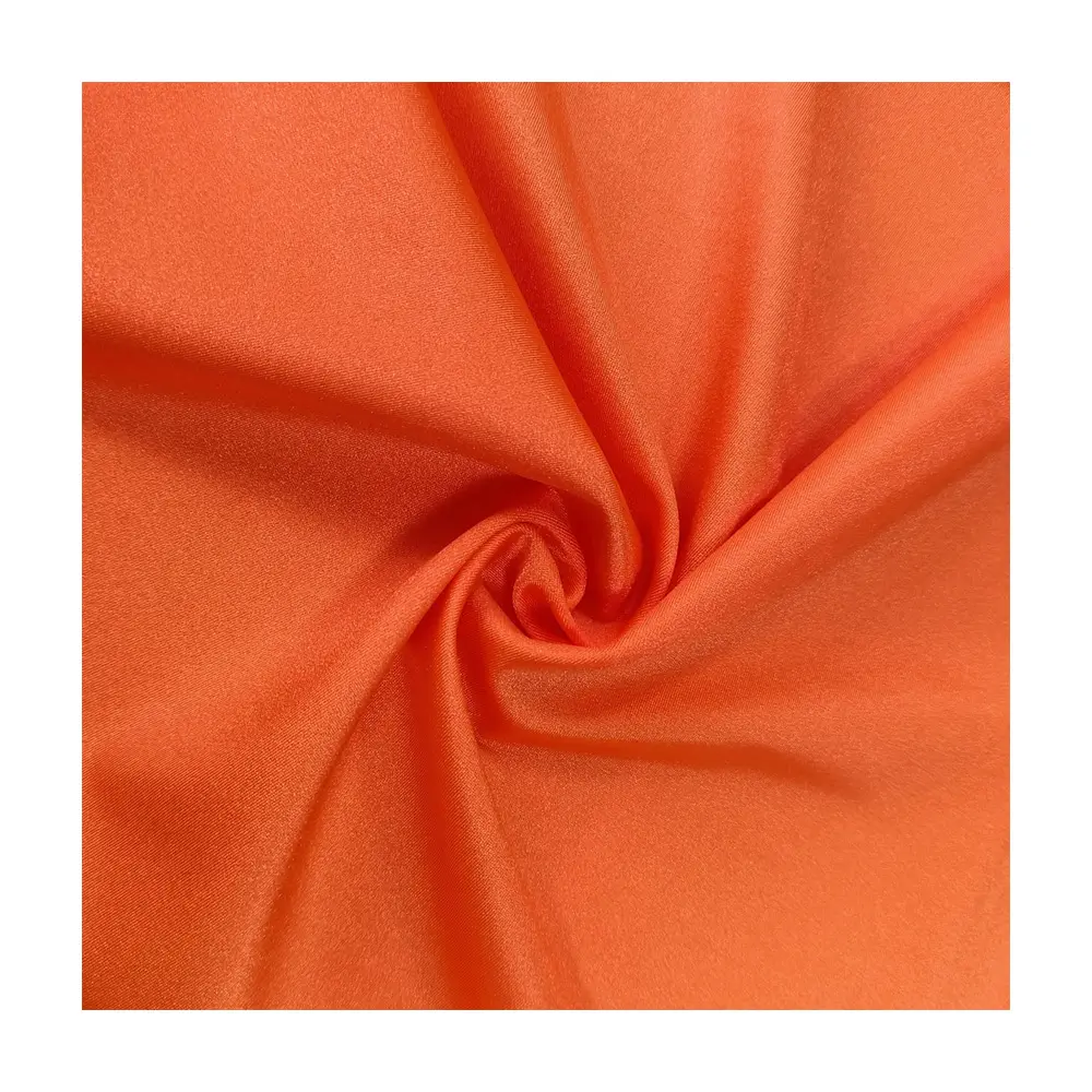 Wholesale Fashion High Stretch Yoga Wear Fabric Nylon spandex Satin Fabric front brushed For Swim Wear