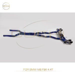 Escape de aleación de titanio OUCHI Catback para <span class=keywords><strong>BMW</strong></span> <span class=keywords><strong>M8</strong></span> F9X 2018 + 4,4 T S63 <span class=keywords><strong>V8</strong></span> con válvulas de silenciador accesorios de coche sistema de escape de tubos - Product Image 5