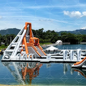 Parco acquatico gonfiabile commerciale ostacoli ostacoli corso giochi per adulti su misura isola galleggiante portatile per Aqua Park - Product Image 4