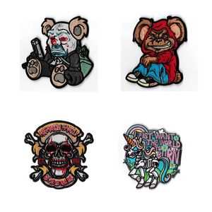 Biểu Tượng Tùy Chỉnh May Trên May Thêu Quần Áo Các Bản Vá Lỗi Tự Dính Đính Sắt Trên Lớn 3D Phim Hoạt Hình Thiết Kế Thêu Vá - Product Image 3