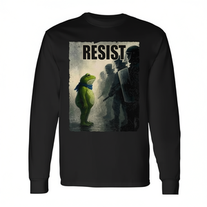 Portland Frog Protest T-shirt a maniche lunghe Resist Design Taglia unisex per adulti - Product Image 2