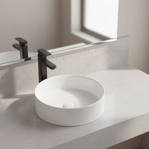 <span class=keywords><strong>Lavabo</strong></span> Circular Mate para Baño, <span class=keywords><strong>Lavabo</strong></span> Artístico de Cerámica para Colocar Sobre <span class=keywords><strong>Encimera</strong></span> - Product Image 1