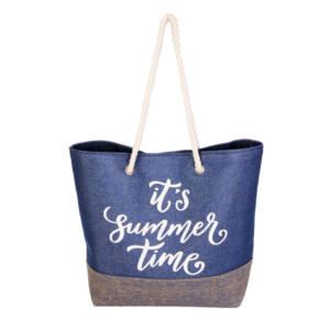 Wholesale Female Summer <b>Beach</b> Bag <b>Canvas</b> Material High-Capacity Fashion Shoulder Bag Travel Shopping - Product Image 1