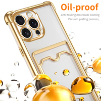 Coques de téléphone électroplaquées ultra-fines transparentes avec protection des coins pour iPhone 11 12 13 14 15 Plus 16 17 ProMax