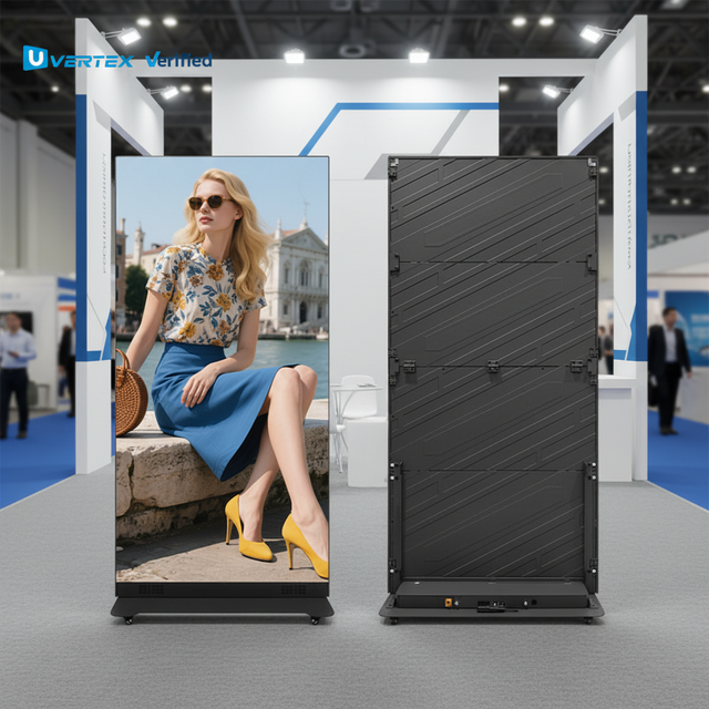 Pantalla 640*1920mm/960*1920mm Led Poster Sign Displays Movable Portable Poster Screen on Wheels for Advertising